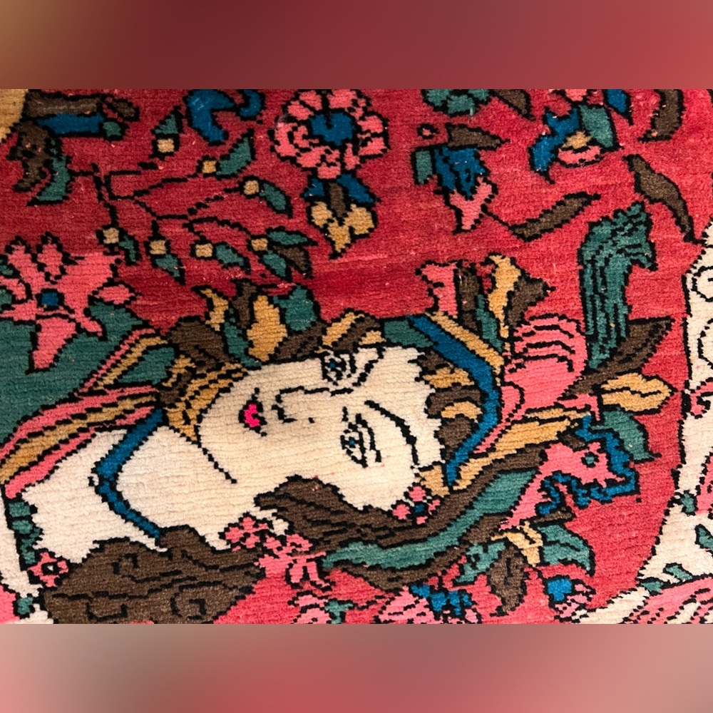 Handmade Oriental Pictorial Rug - Picture 2 of 8
